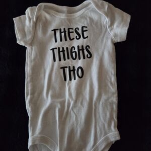 Okie Dokie White Bodysuit with Fun Text